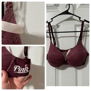 7 PINK push-up bras 36B